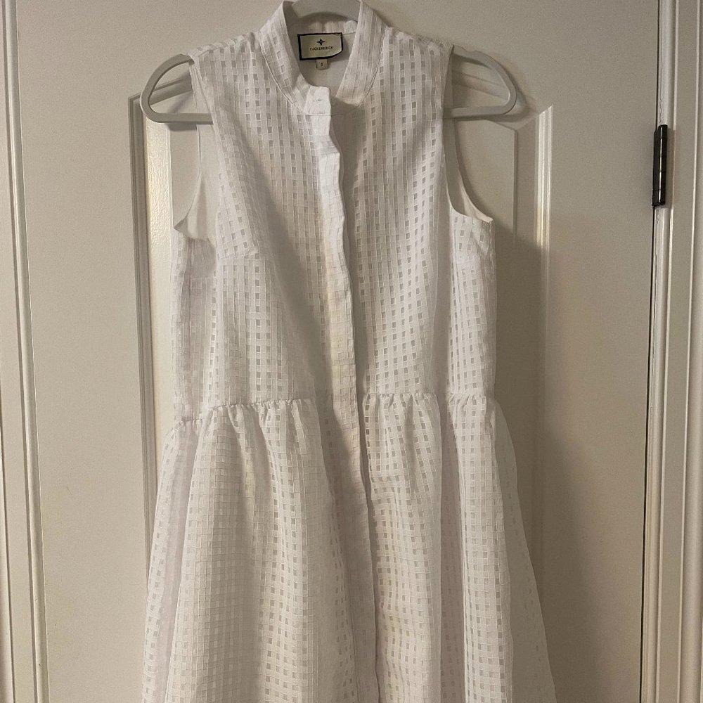 Tuckernuck Burnout Sleeveless Royal Shirt Dress - Size Small